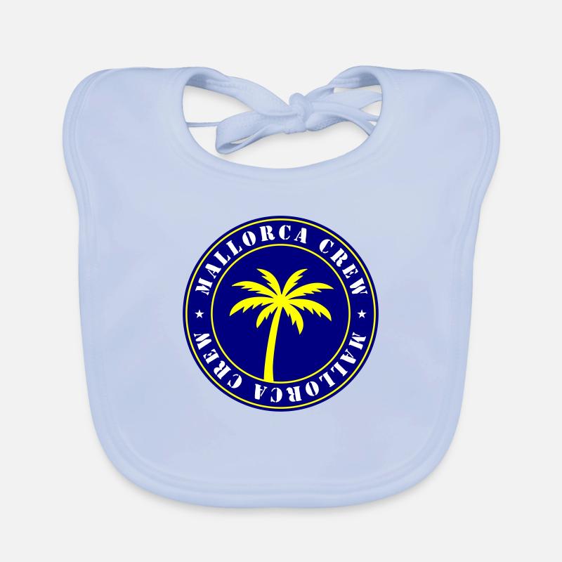 Mallorca Crew - Baby Bio-Lätzchen - sky Blue
