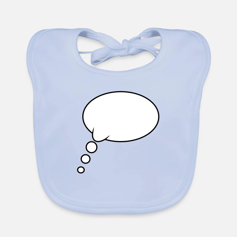 Denkblase Design Baby Bio-Lätzchen