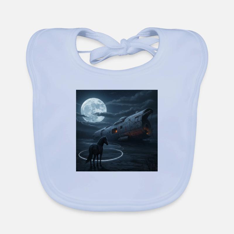 Night flight into the unknown Organic Baby Bibs