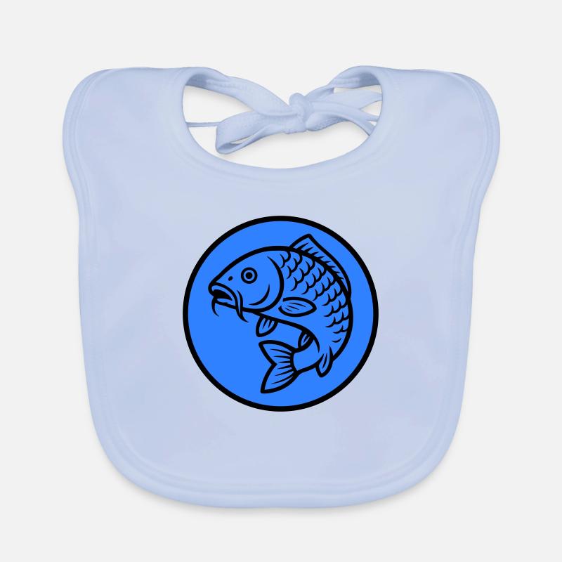 Poisson carpe Bavoir bio Bébé