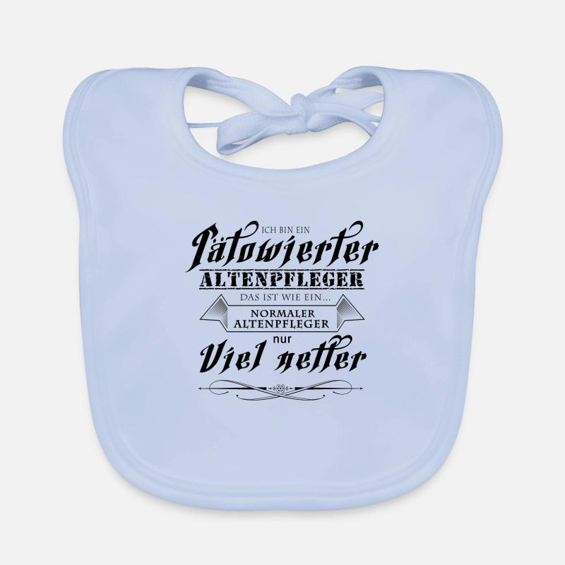 Ich bin ein Tätowierter Altenpfleger Baby Bio-Lätzchen