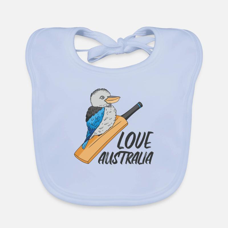 Kookaburra Jägerlieste Australien Cricket Schläger Baby Bio-Lätzchen