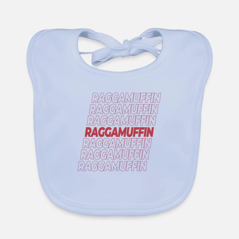 Raggamuffine - Bavoir bio Bébé - bleu ciel