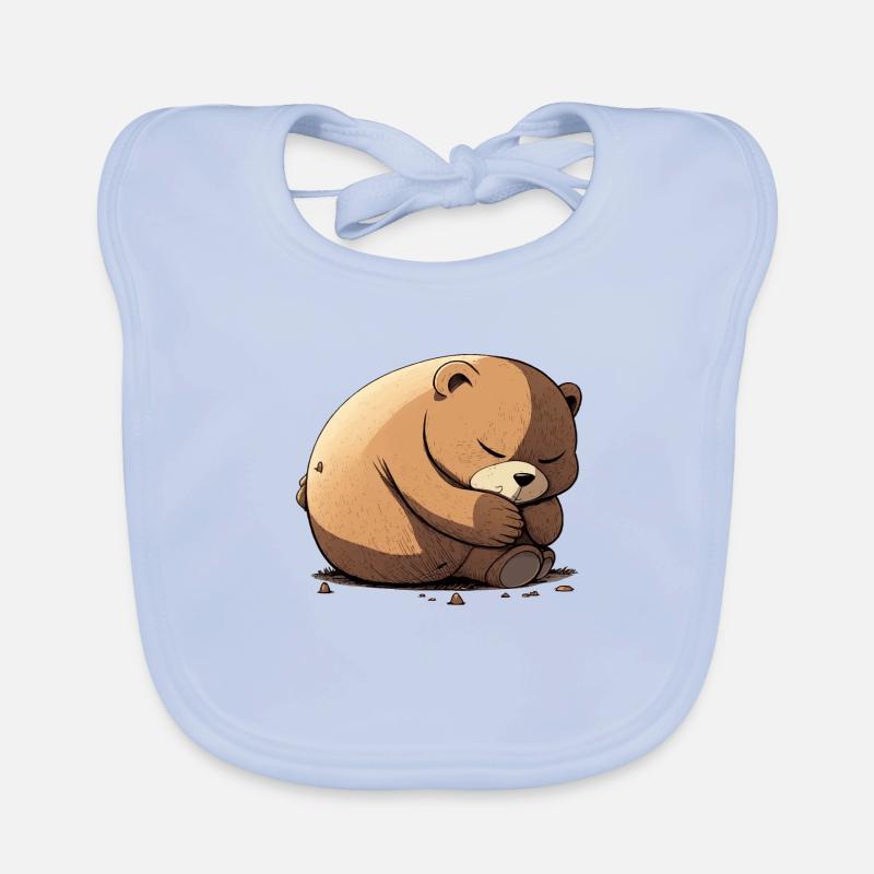 Meenee the sleeper bear Organic Baby Bibs