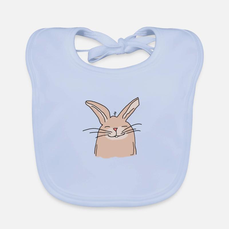 Hilde Rabbit Style de bande dessinée Bavoir bio Bébé