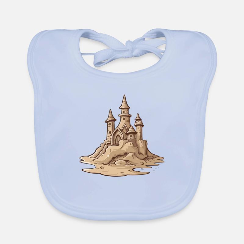 Le château de sable Bavoir bio Bébé