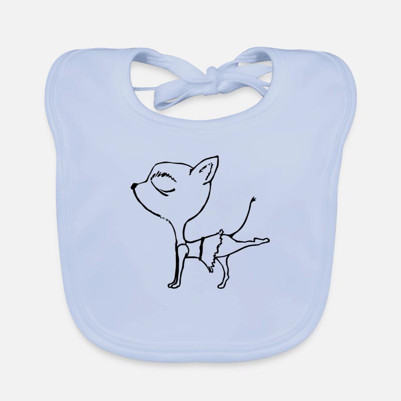 Chihuahua Hund Baby Bio-Lätzchen