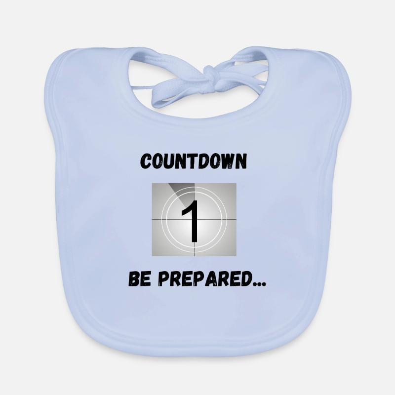 Countdown, seid bereit Baby Bio-Lätzchen