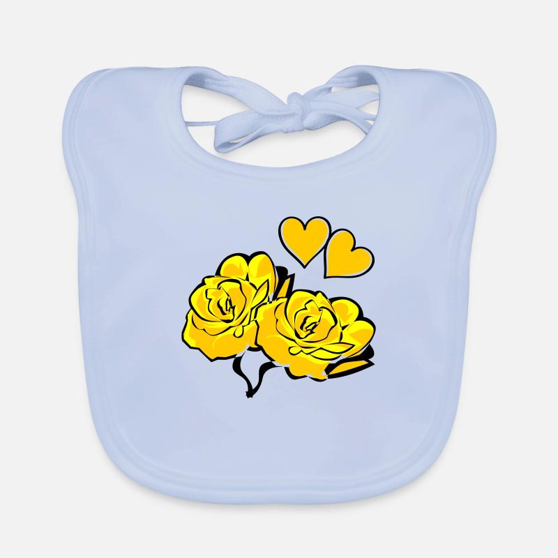 Rose Bavaglino ecologico per neonato