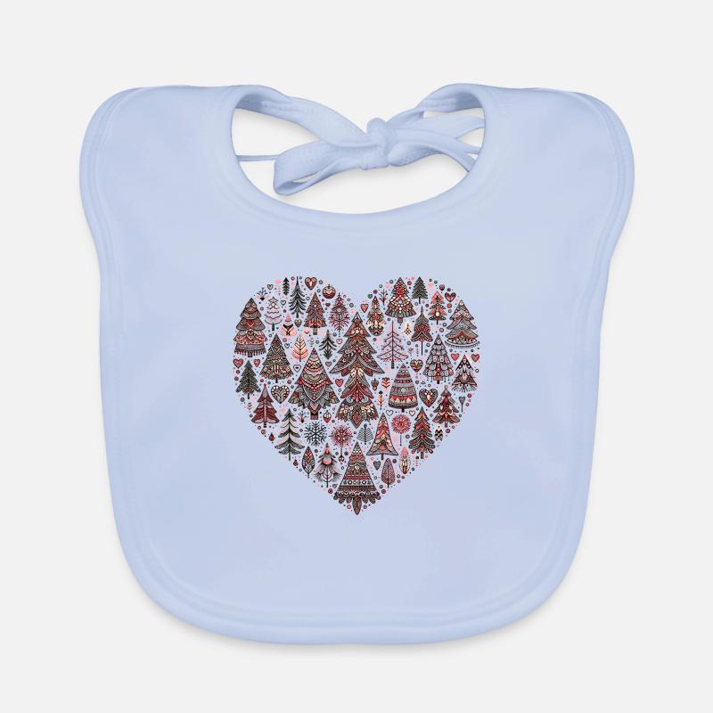 Herz der Bäume im Boho-Stil Baby Bio-Lätzchen