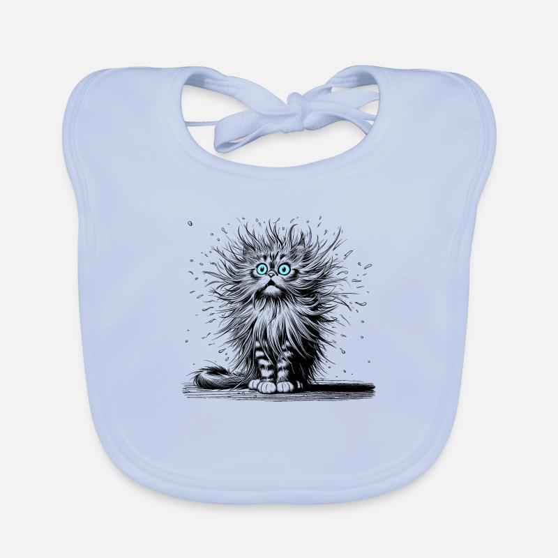Chat Drôle Bavoir bio Bébé