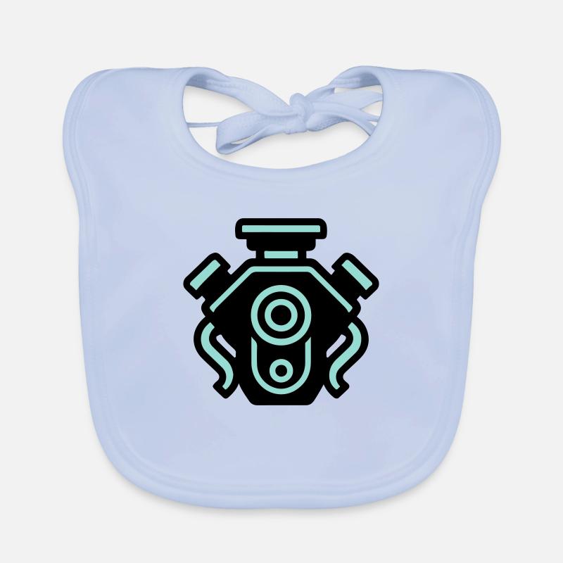 Engine Mechanic Tuning Organic Baby Bibs