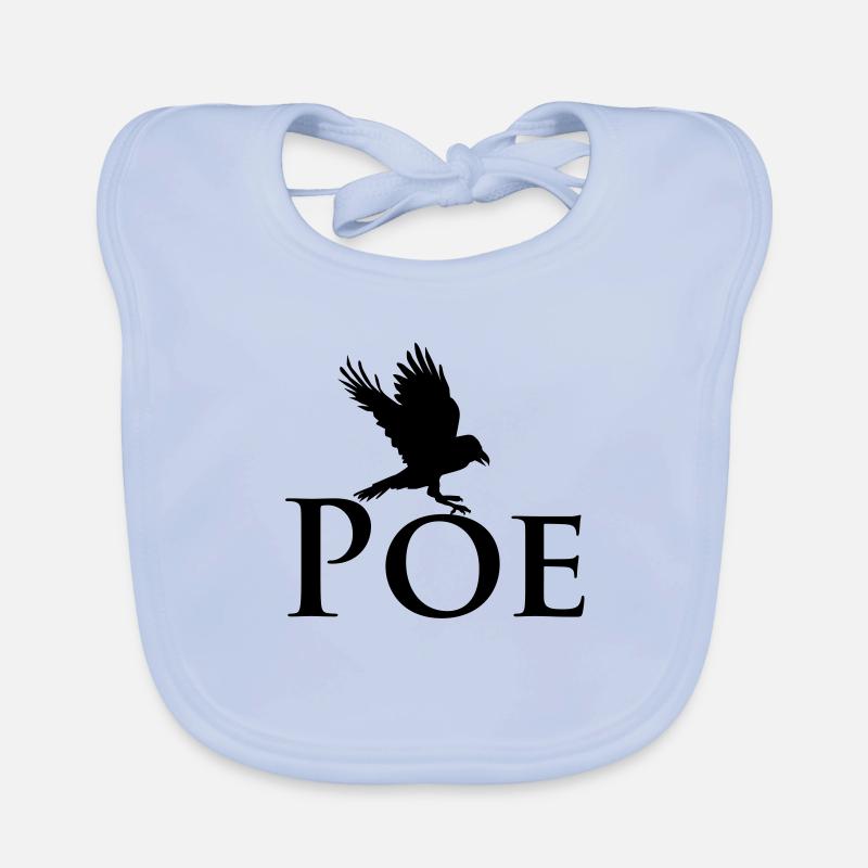 POE Rabe flattert Baby Bio-Lätzchen