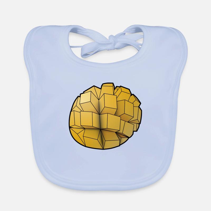 Mangue - Bavoir bio Bébé - bleu ciel
