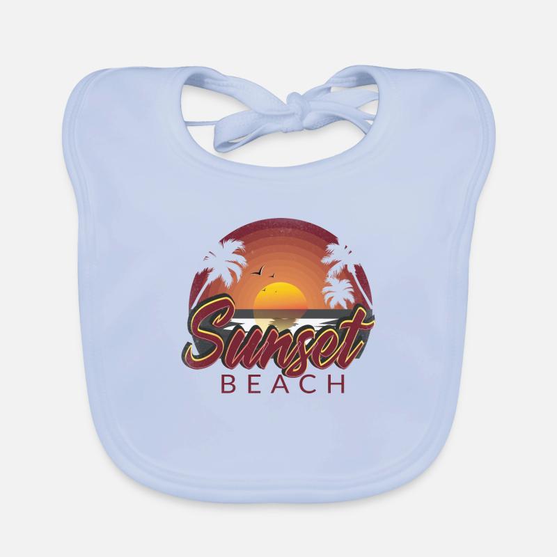 Sunset Beach Organic Baby Bibs