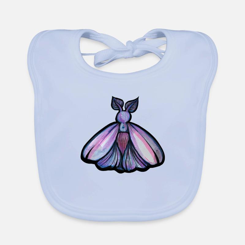 Papillon de nuit pourpre Bavoir bio Bébé