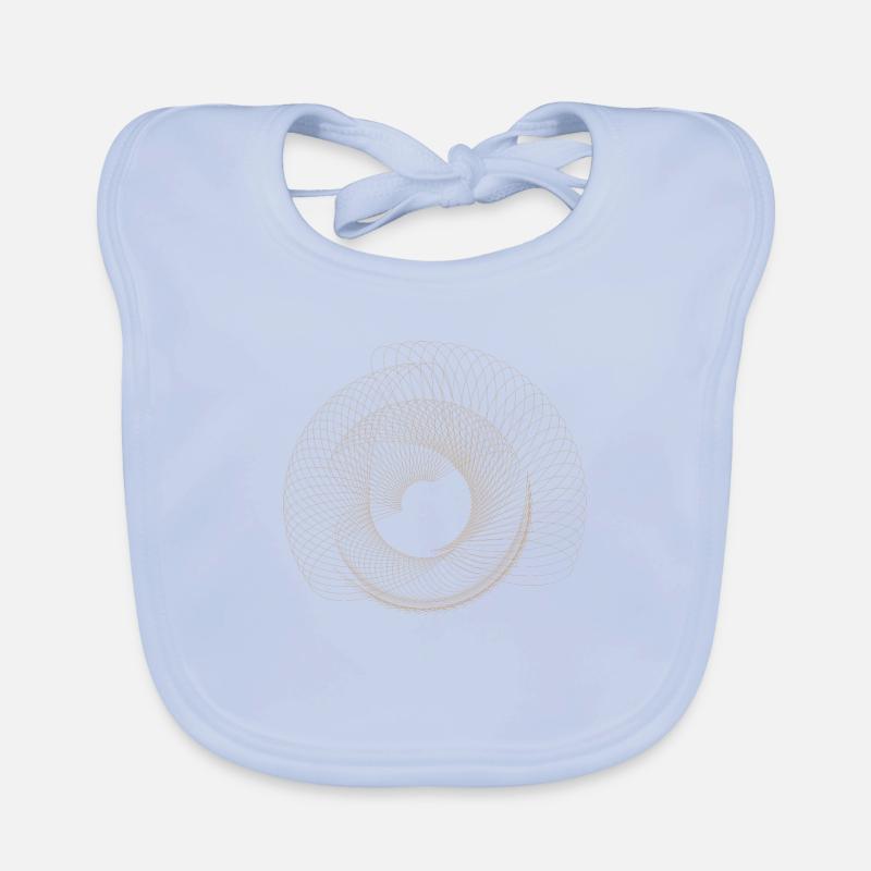 Abstract dot design Organic Baby Bibs