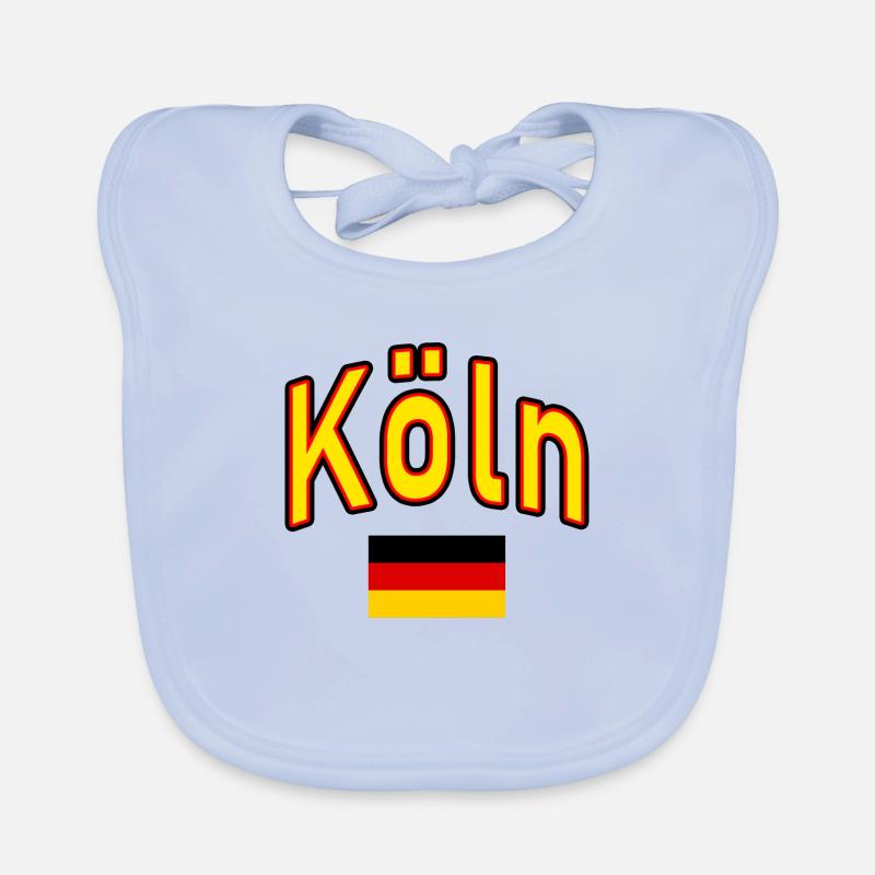 Cologne germany flag Organic Baby Bibs