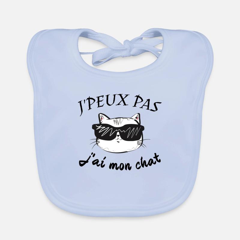 J'peux pas j'ai mon chat Bavoir bio Bébé