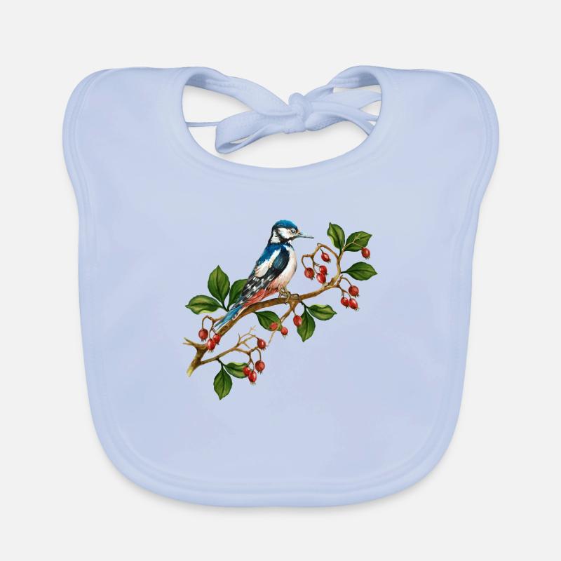 Bunter Vogel Baby Bio-Lätzchen