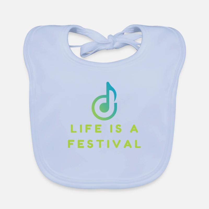 Das Leben ist ein Fest Baby Bio-Lätzchen