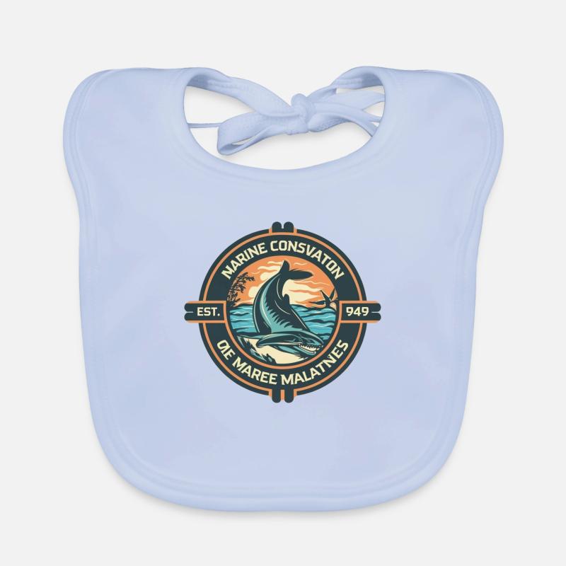 Marine Conservation Organic Baby Bibs