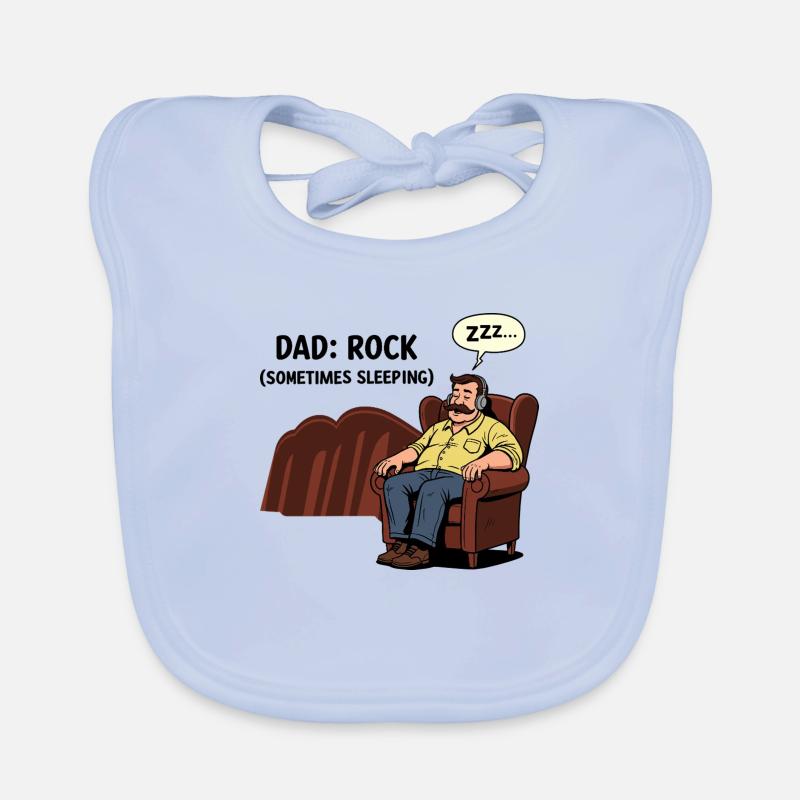 Papa : Rock Bavoir bio Bébé
