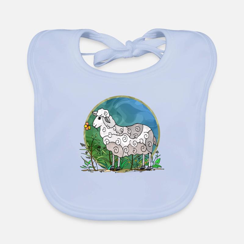 Schaf Baby Bio-Lätzchen