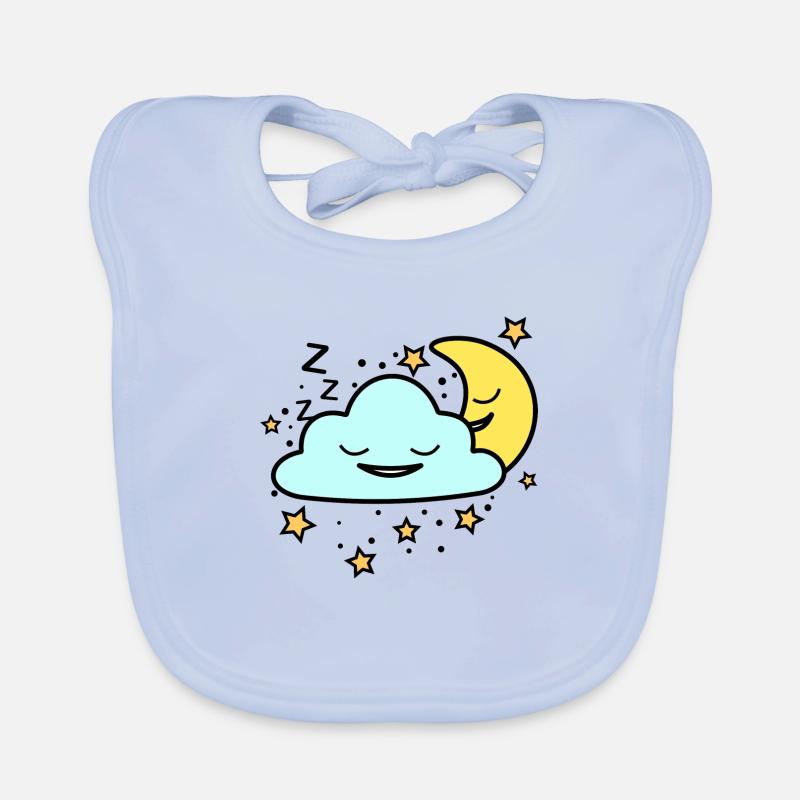 SLEEPING NIGHT SKY Organic Baby Bibs