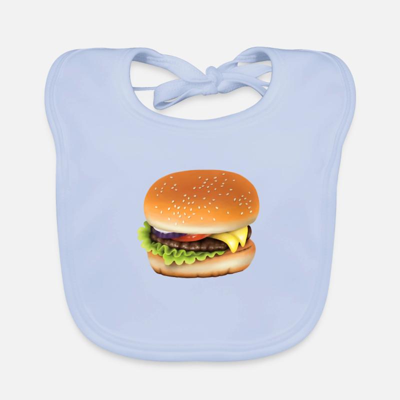 Hamburger Organic Baby Bibs