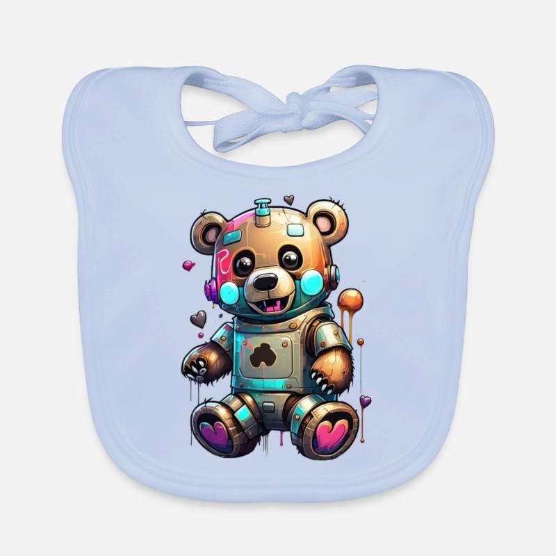 Ours robot Bavoir bio Bébé