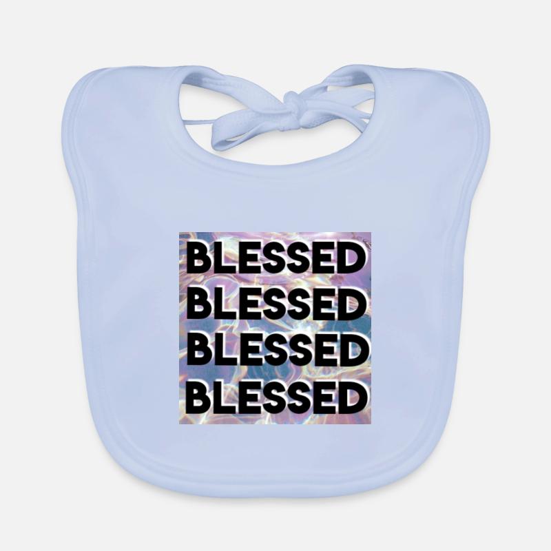 Blessed - christliches Design Baby Bio-Lätzchen