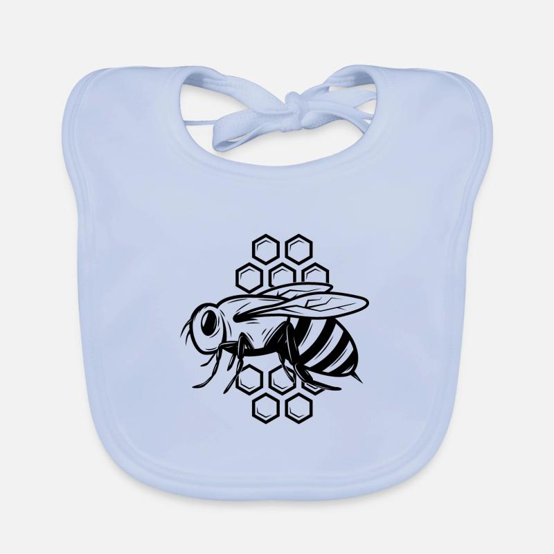 Bee Wasp Bumblebee Beekeeper Nature Conservation Environment Organic Organic Baby Bibs