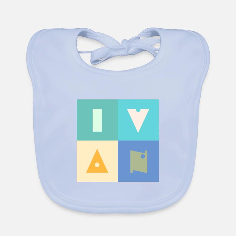 Ivan Nom Garçon Nom Bébé Coloré Bavoir bio Bébé