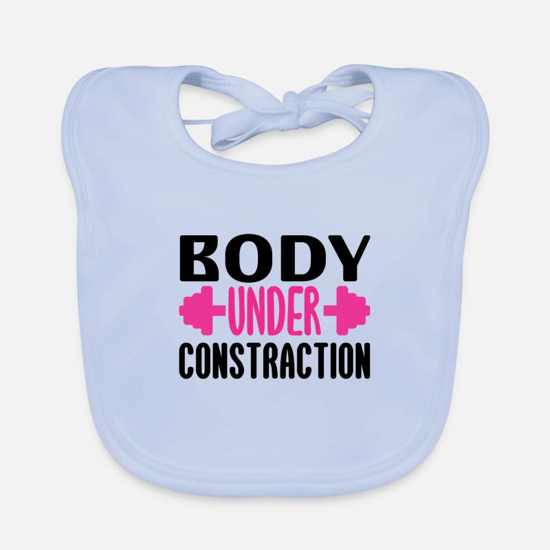 Body under contraction Organic Baby Bibs