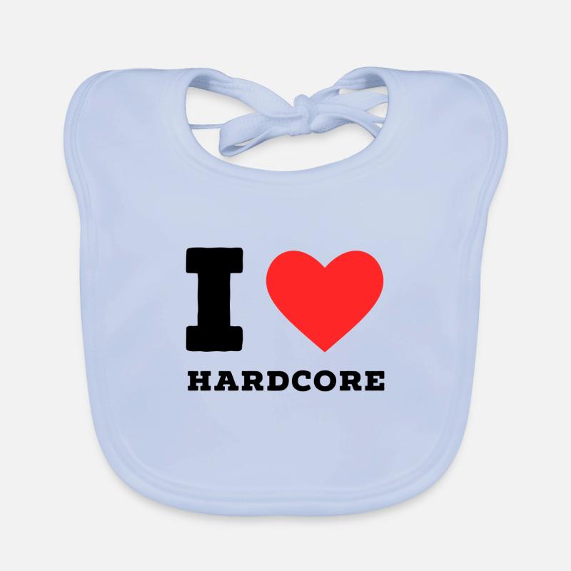 Ich liebe Hardcore Baby Bio-Lätzchen