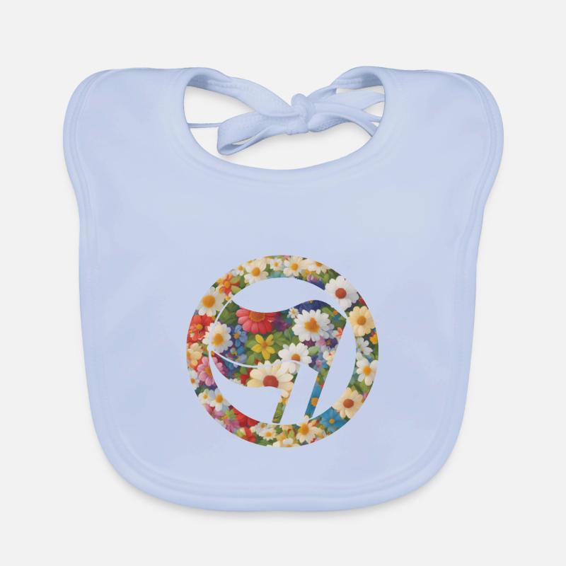 Drapeaux Drapeaux Fleurs à motif floral Bavoir bio Bébé