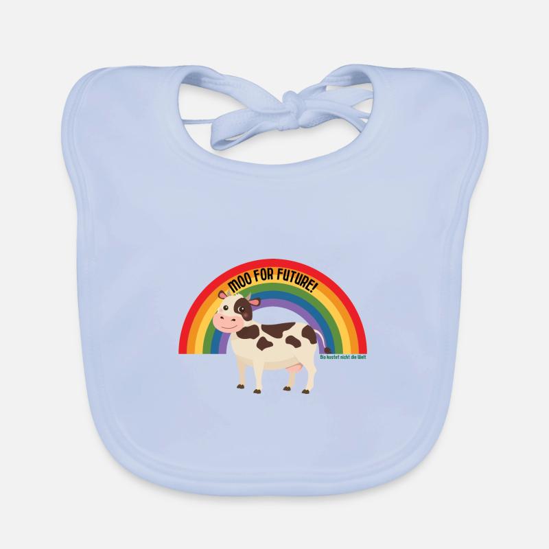 MOO For Future Regenbogen Kuh - Animals for Future Baby Bio-Lätzchen