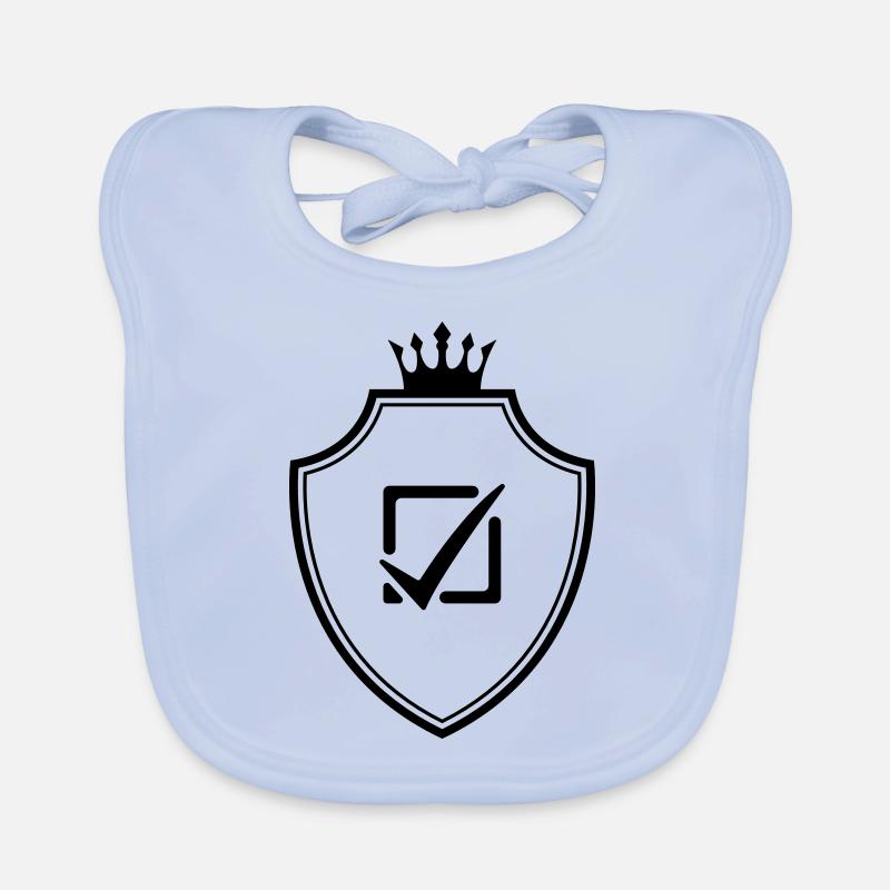 Häkchen Wählen Wappen Baby Bio-Lätzchen