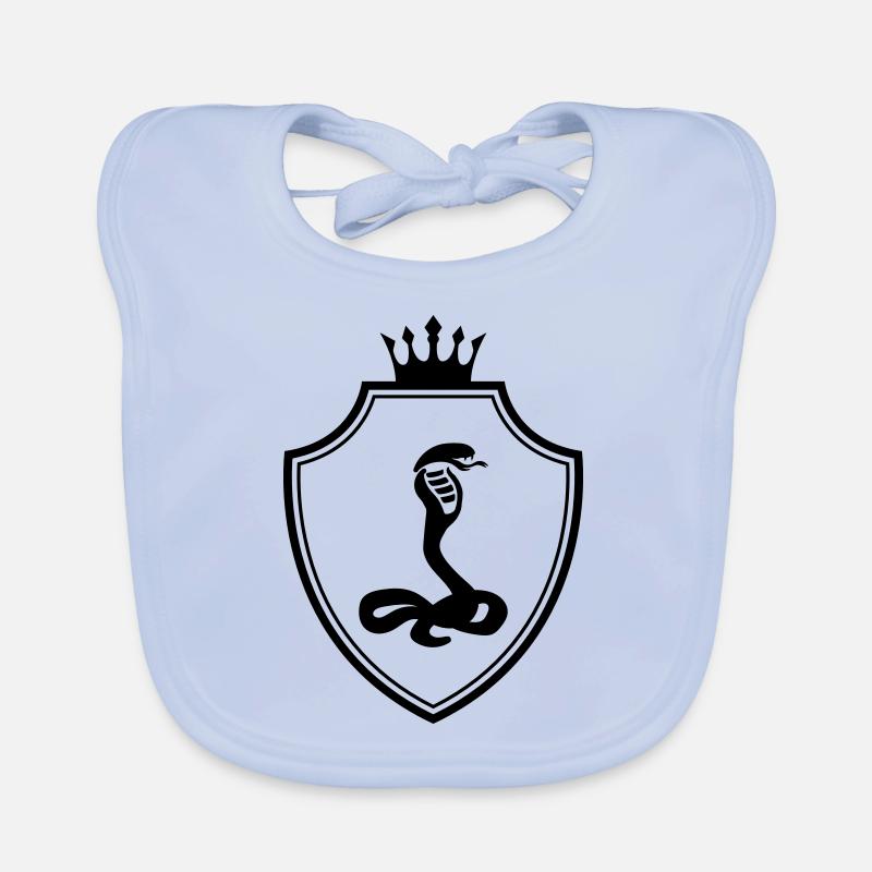 Armoiries du serpent cobra Bavoir bio Bébé