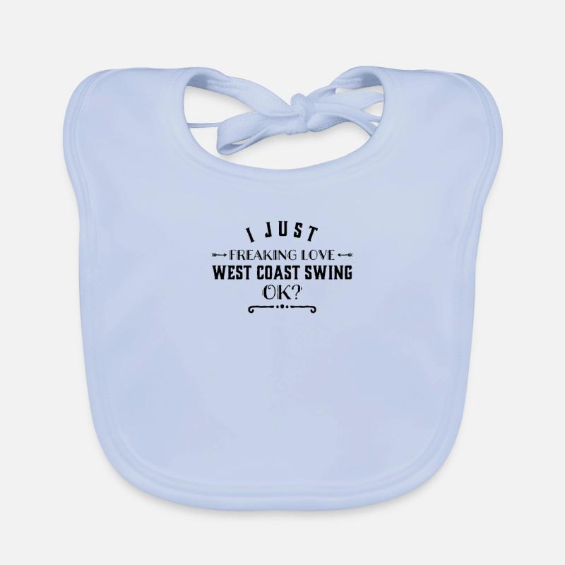 WCS Dance - West Coast Swing Dance Gift Organic Baby Bibs