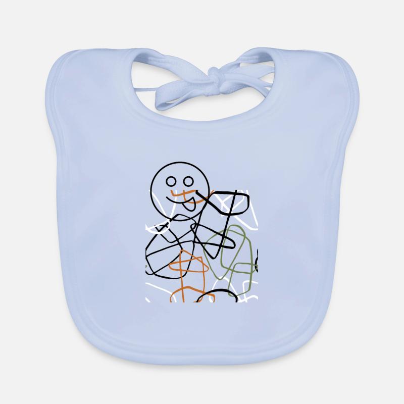 Abstrakte Kunst Baby Bio-Lätzchen