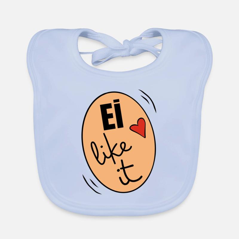 "EI" like it egg Organic Baby Bibs