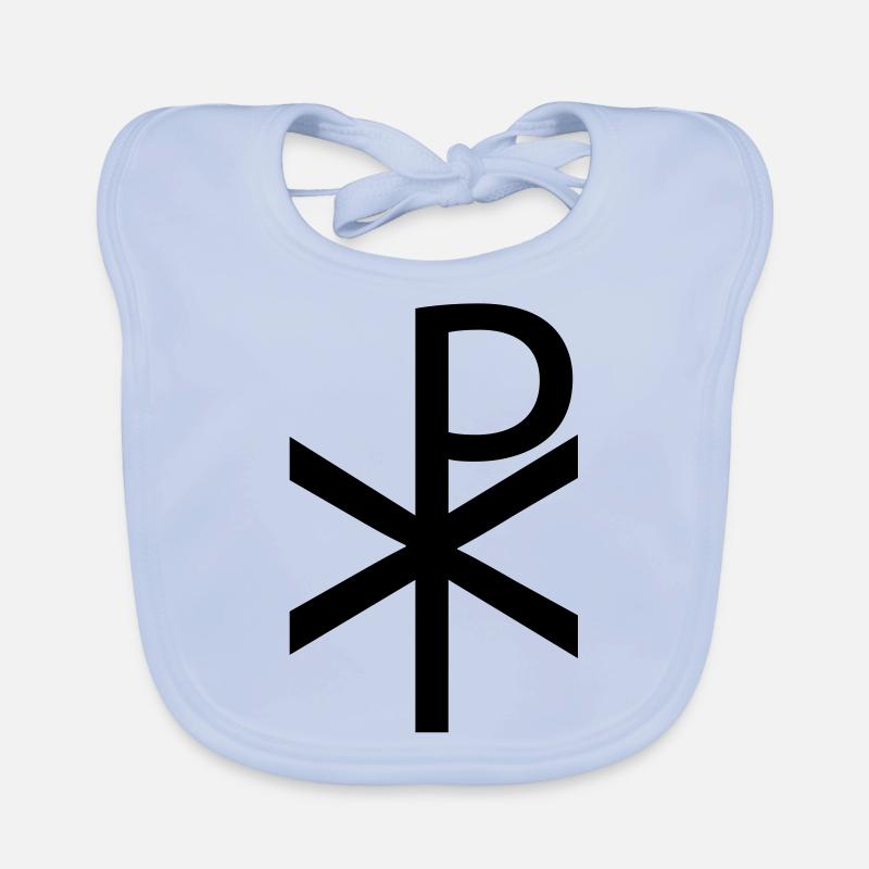 christ monogram Organic Baby Bibs