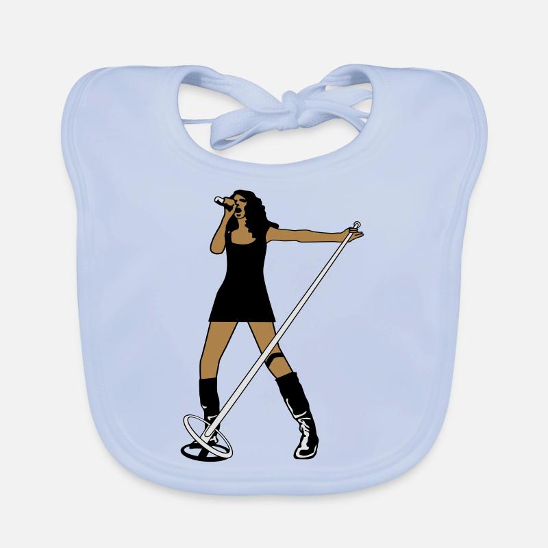 saengerin - Baby Bio-Lätzchen - sky Blue