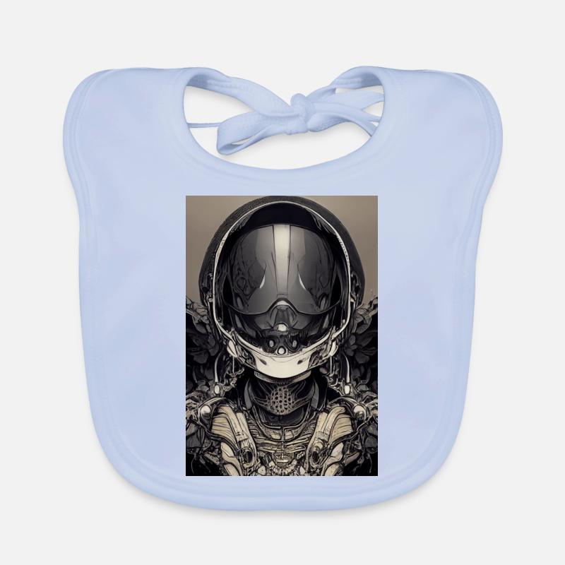 Abstract foreigner on a stick Organic Baby Bibs