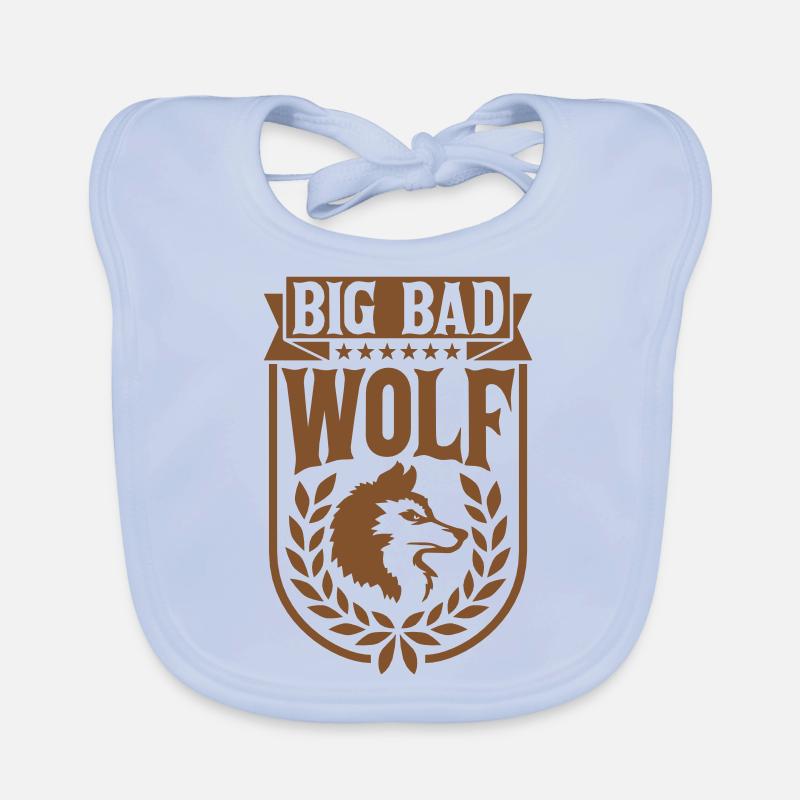 big bad wolf Zitat Baby Bio-Lätzchen
