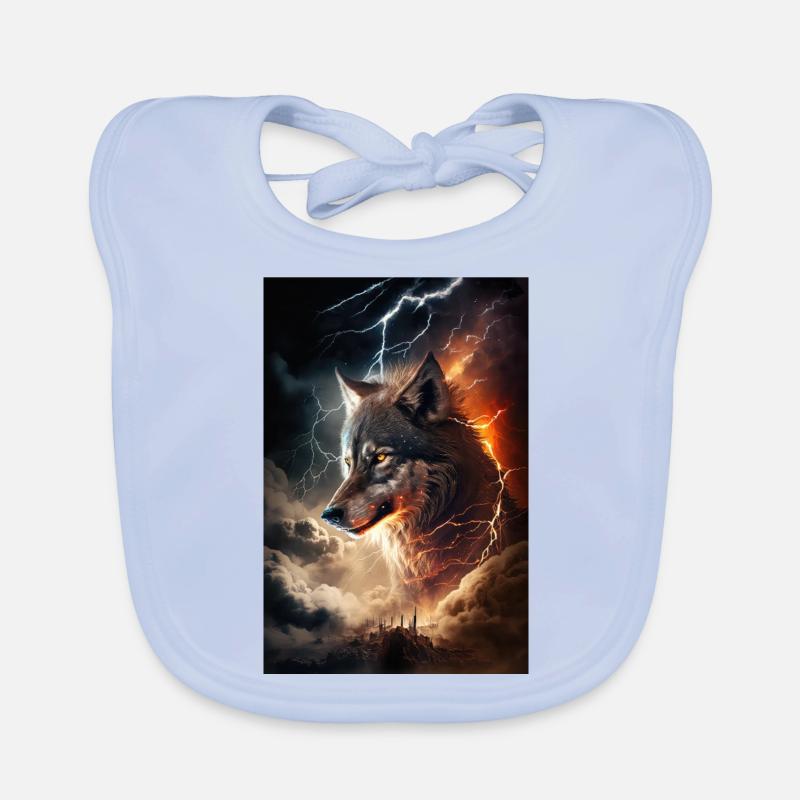 Wolf Blitz Thunder Epic Cool Epic Wolves Bavoir bio Bébé