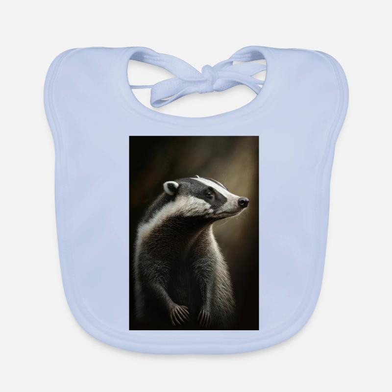 Dachs tier realistic Organic Baby Bibs