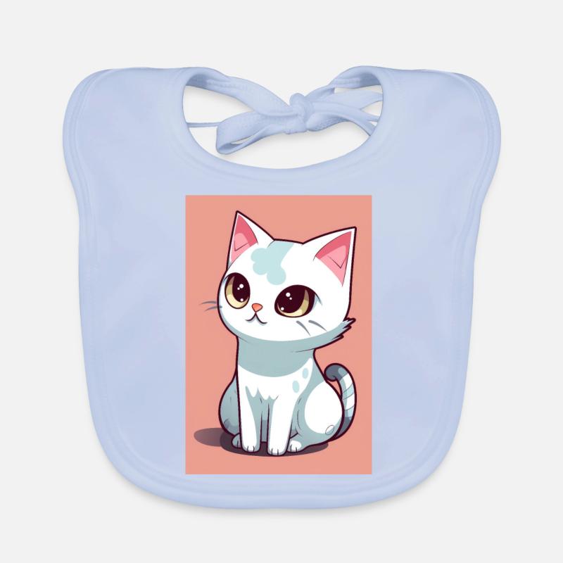 Drôle de chat mignon Bavoir bio Bébé